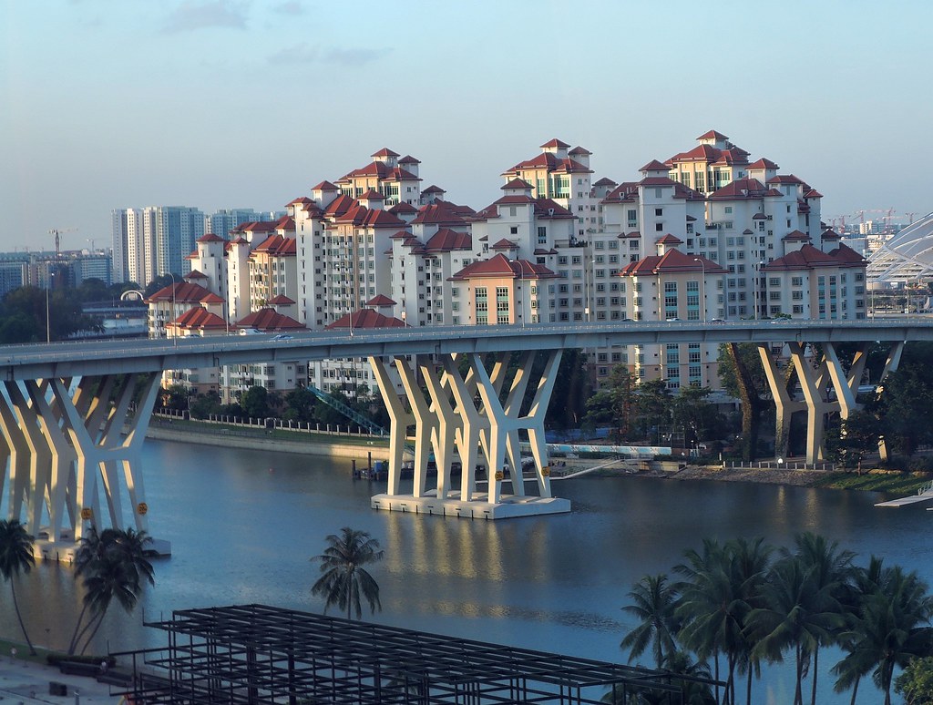 Waterfront condominiums at Tanjong Rhu, Singapore